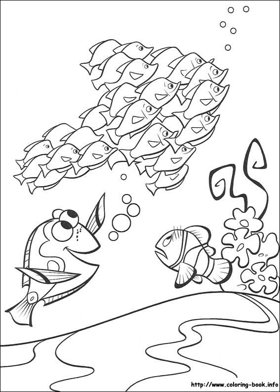 Finding Nemo coloring picture